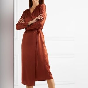 Silk wrap dress